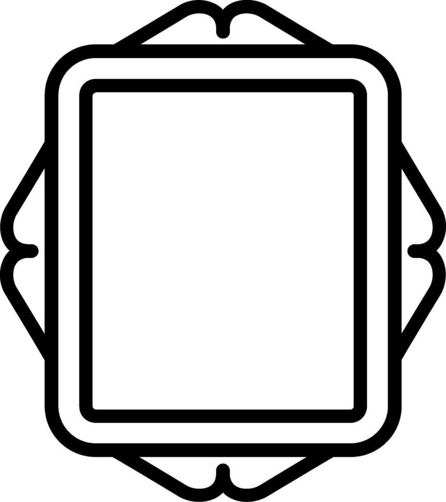 Frame Line Icon Design vector