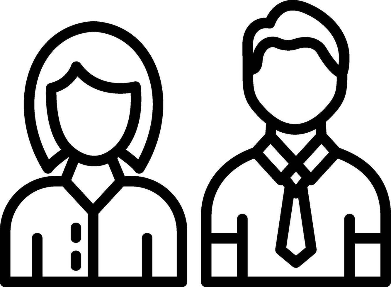 Team Line Icon Design vector