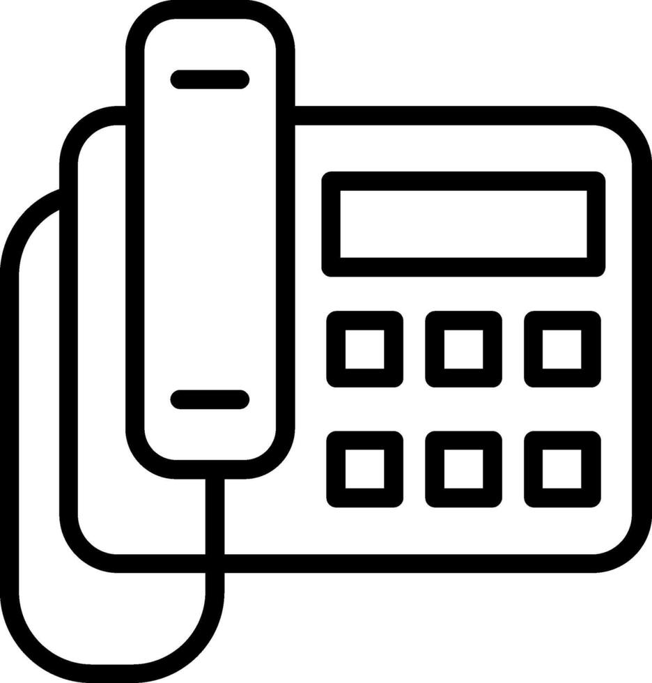 Telephone Line Icon Design vector