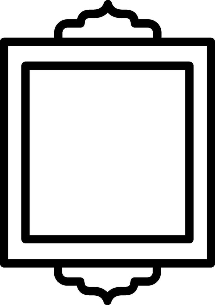 Frame Line Icon Design vector