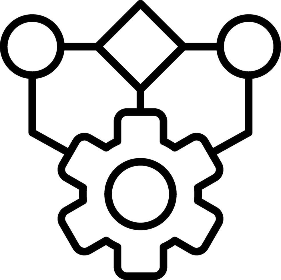 Management Line Icon Design vector