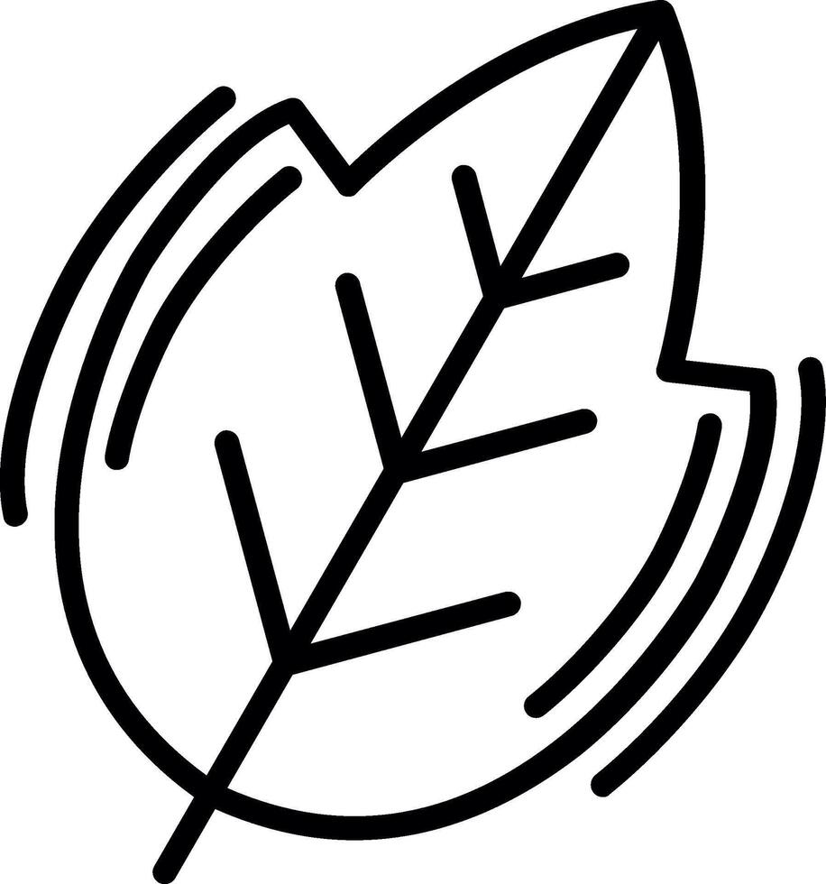 Leaf Line Icon Design vector