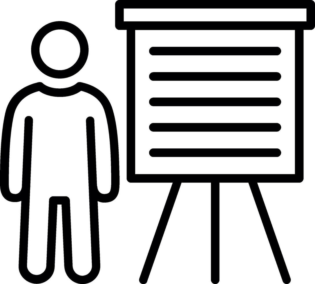 Tutor Line Icon Design vector