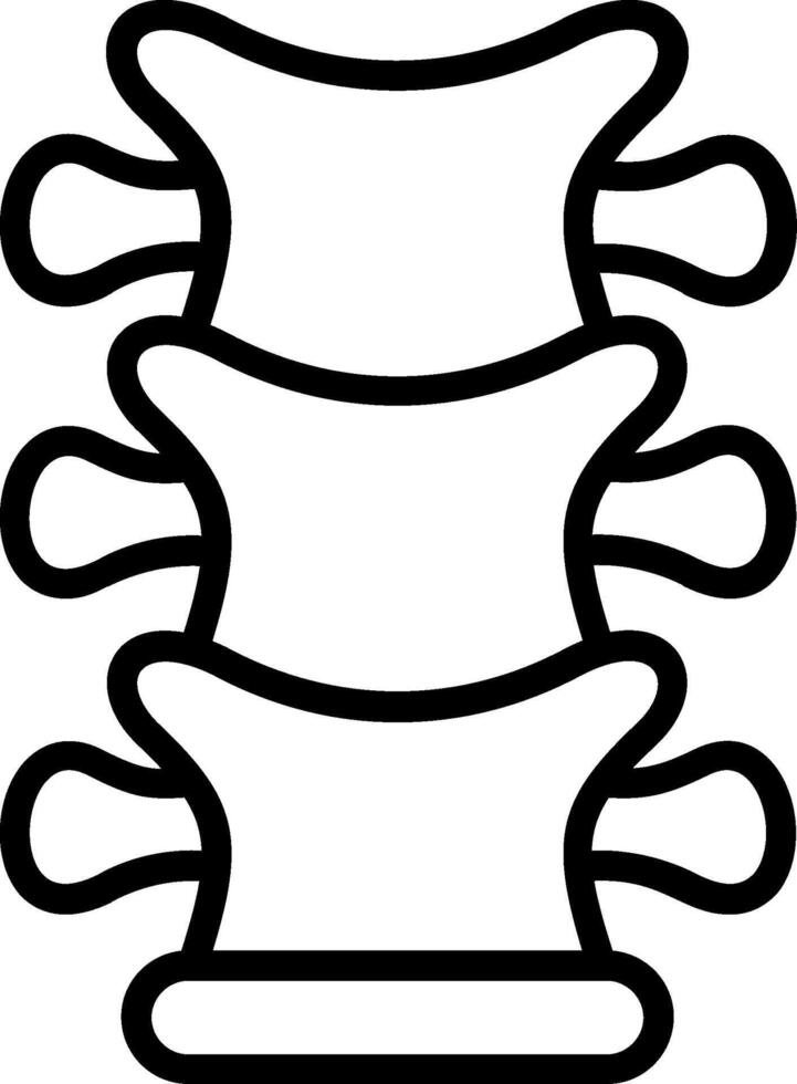Spinal Cord Line Icon Design vector