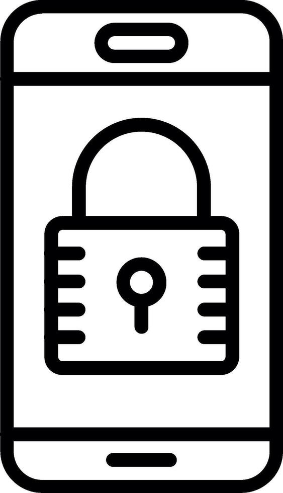 Lockout Line Icon Design vector