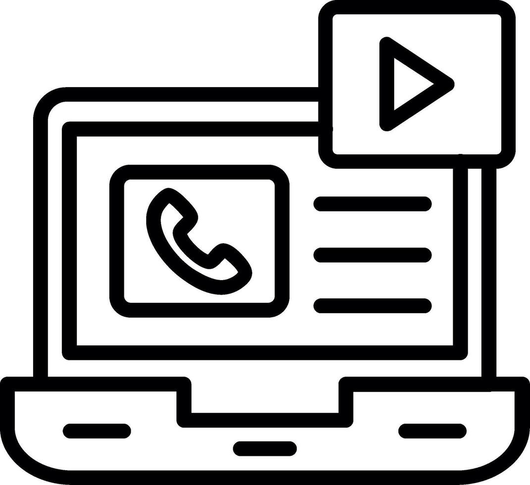 Social Media Line Icon Design vector