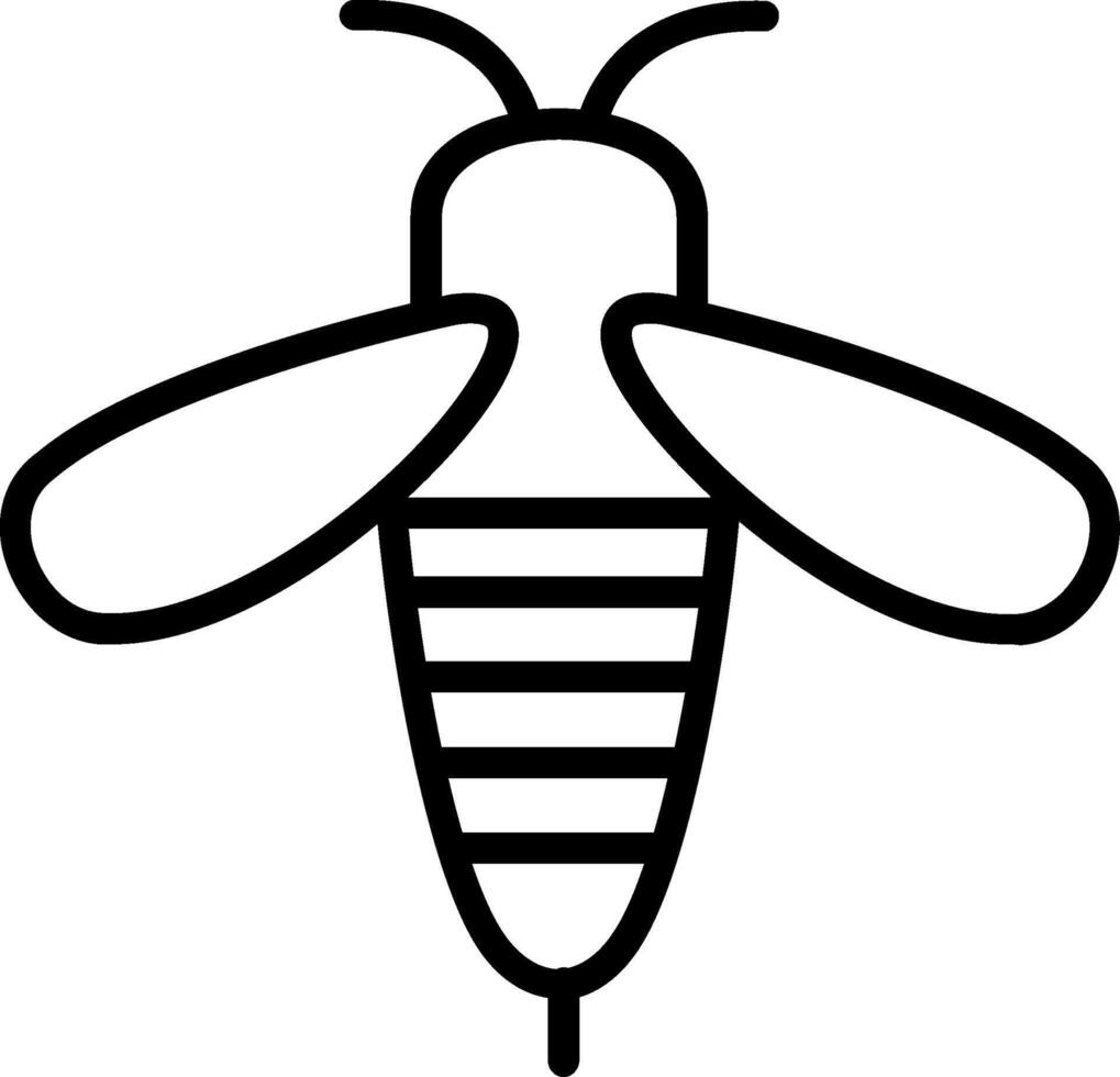 Bee Line Icon Design vector