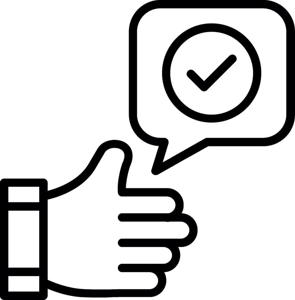 Appreciation Line Icon Design vector