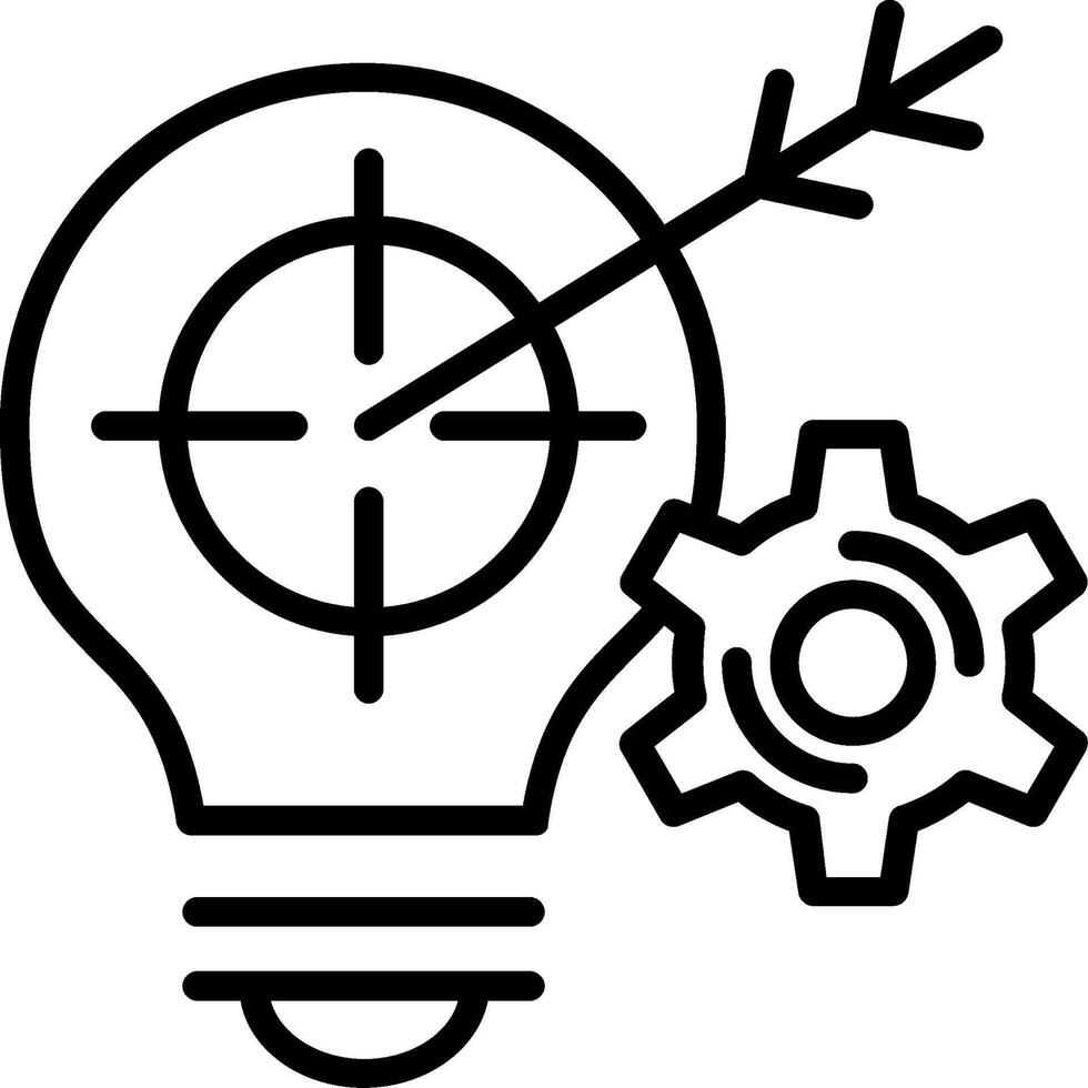 Aimless Line Icon Design vector