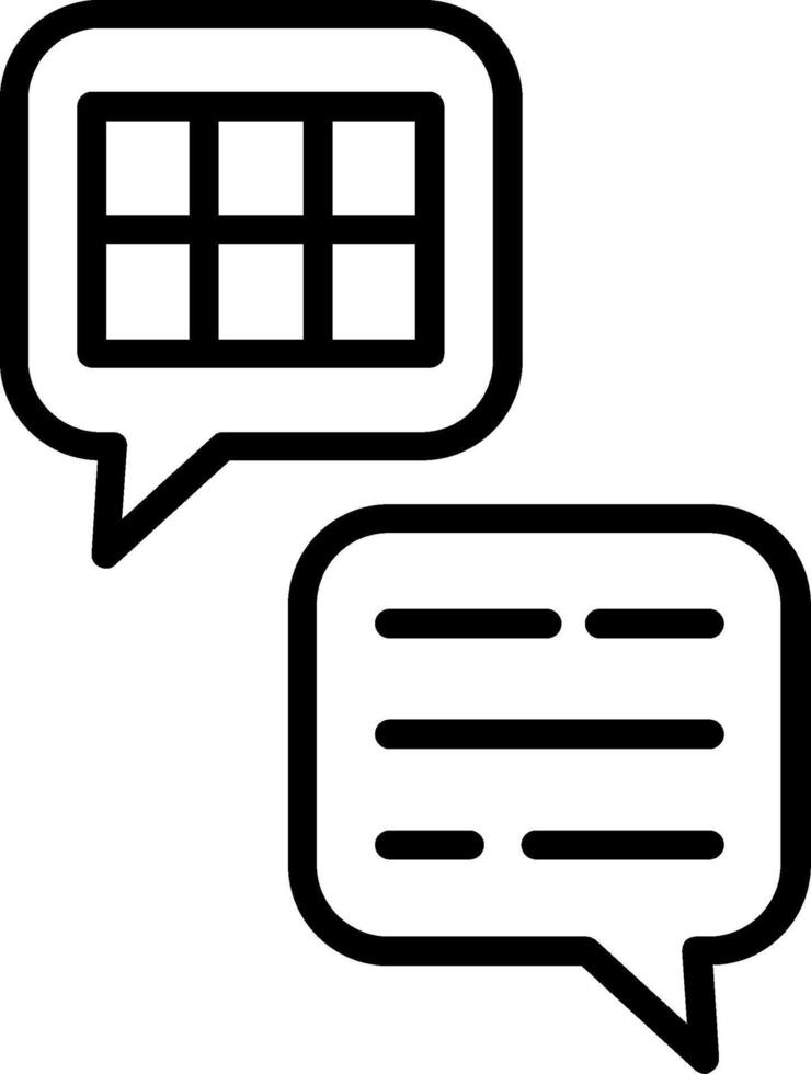 Chat Line Icon Design vector