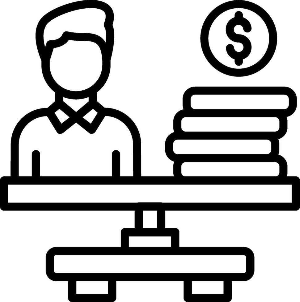 Equity Line Icon Design vector