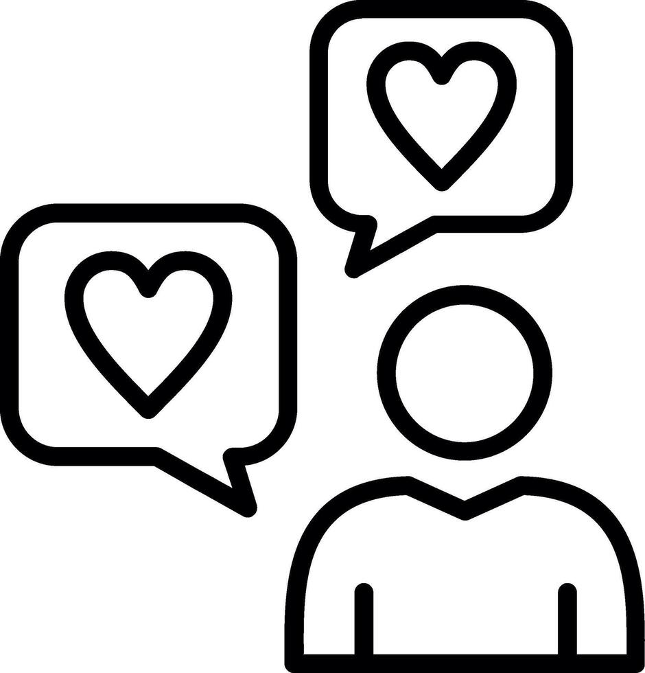 Love Line Icon Design vector