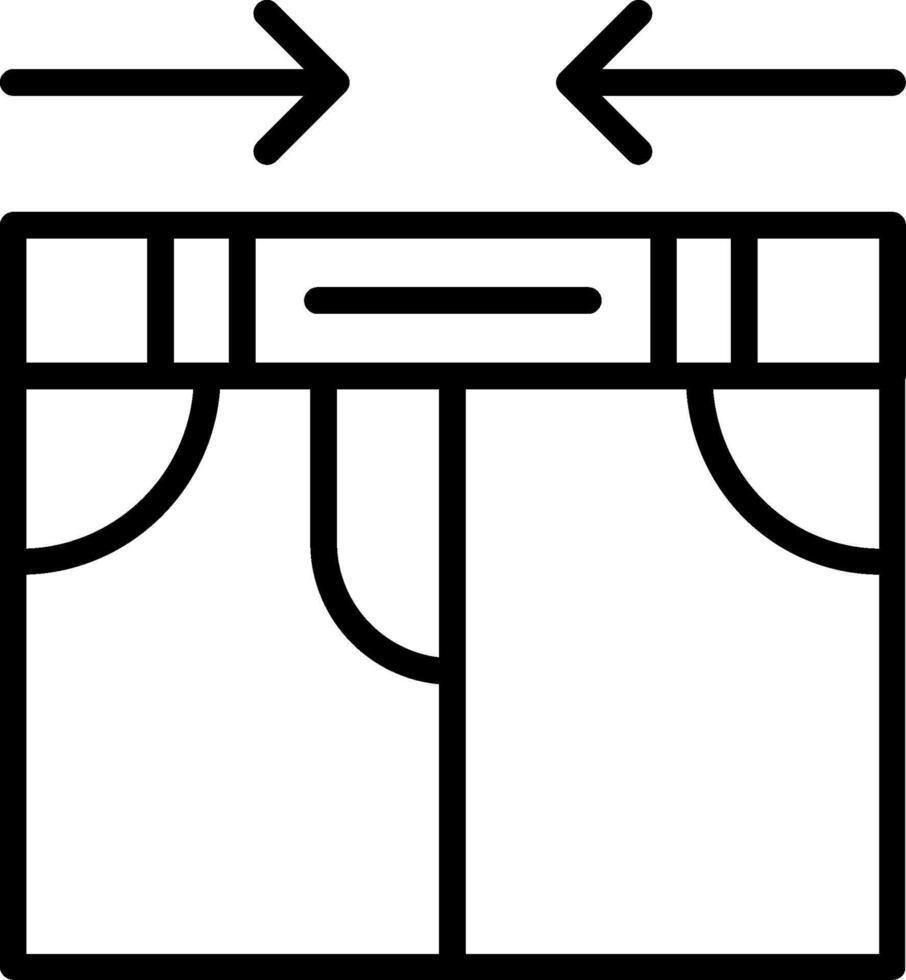 Waist Line Icon Design vector
