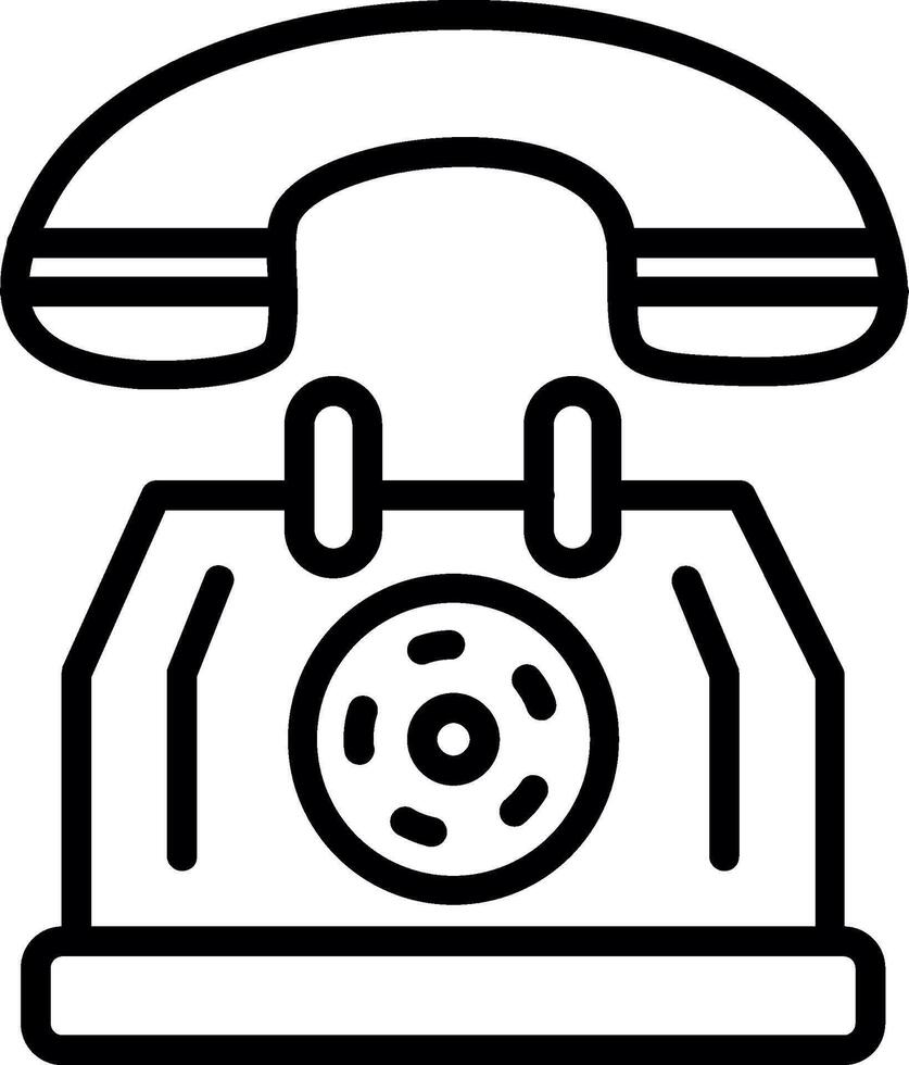 Telephone Line Icon Design vector