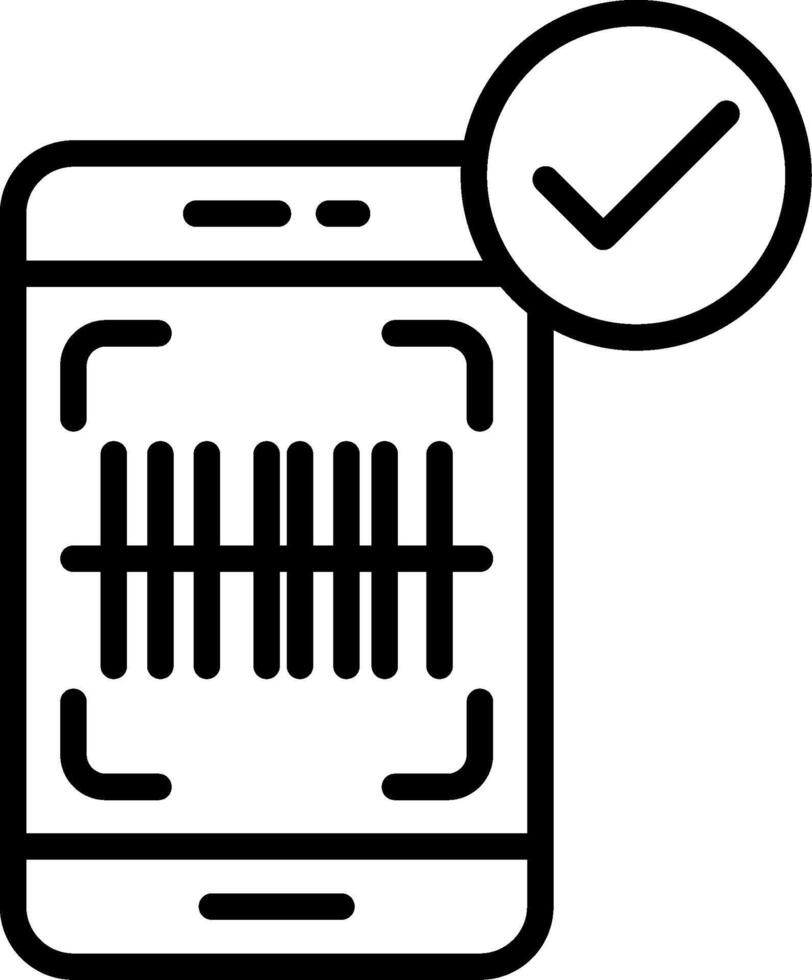Barcode Line Icon Design vector