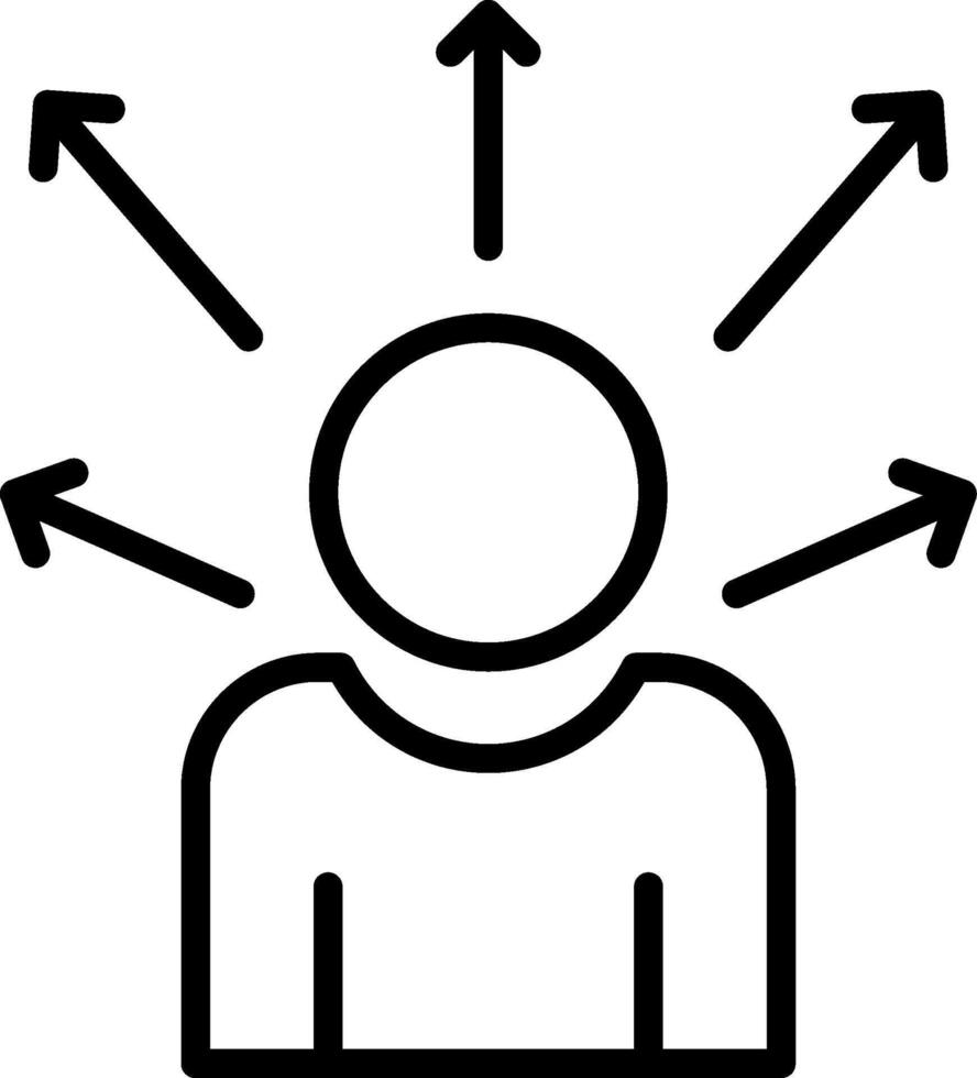 User Line Icon Design vector