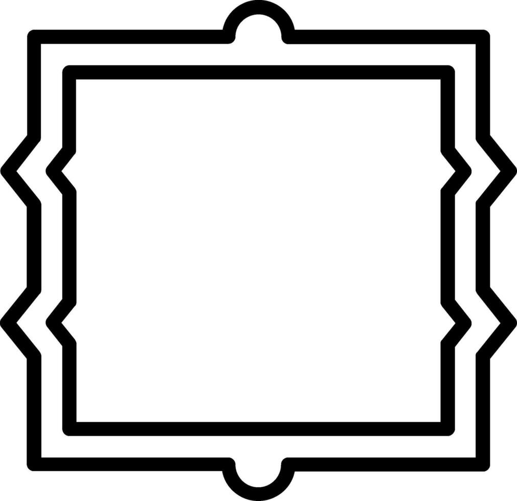 Frame Line Icon Design vector