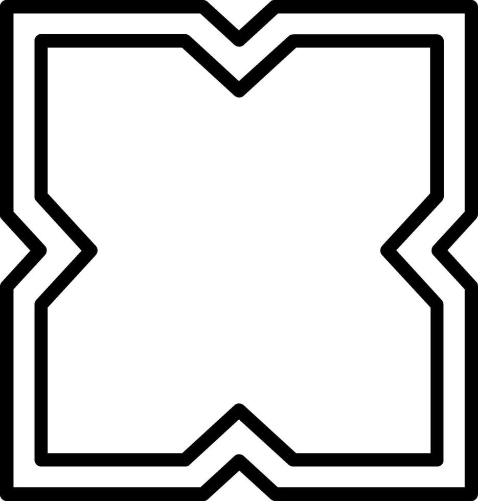 Frame Line Icon Design vector