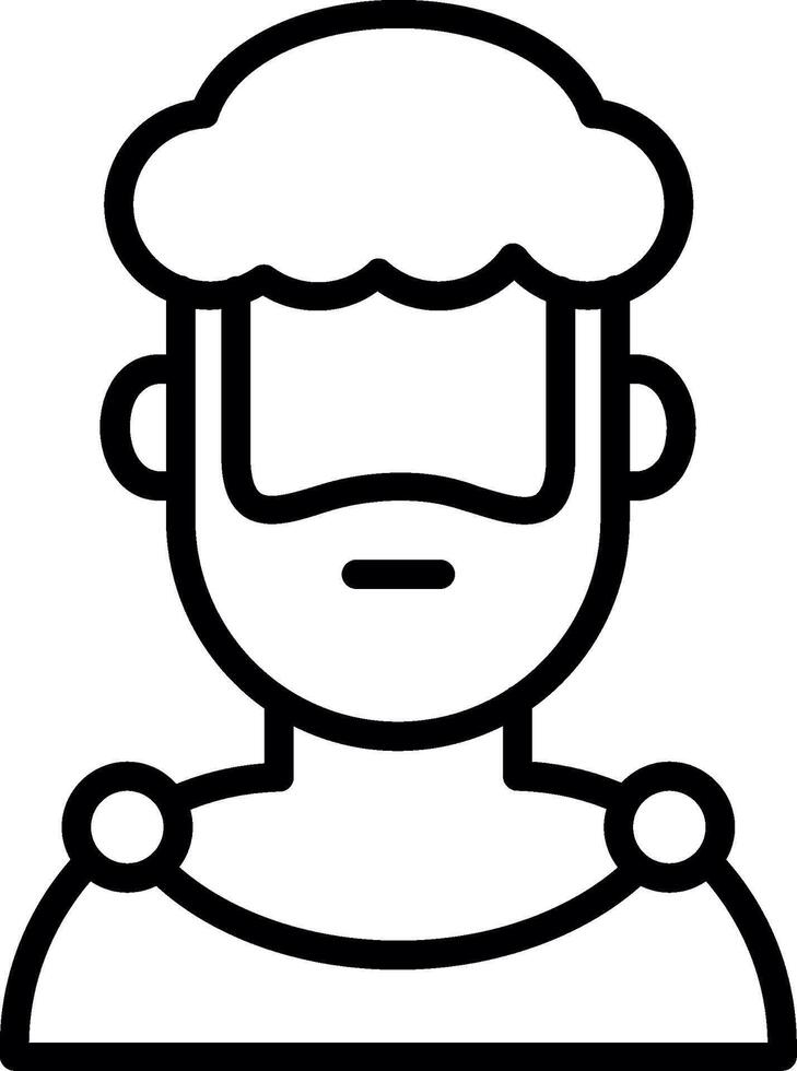 Hercules Line Icon Design vector