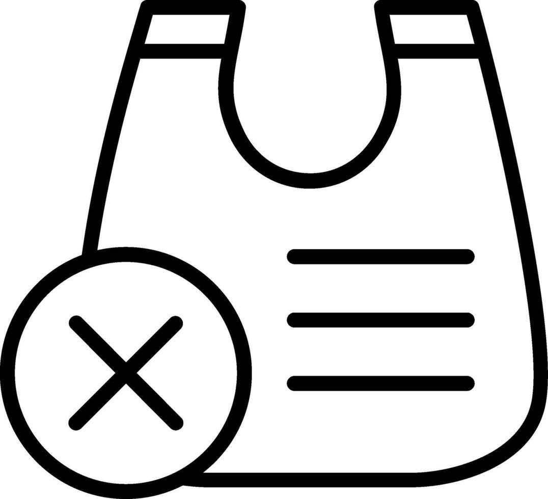 Shopper Line Icon Design vector