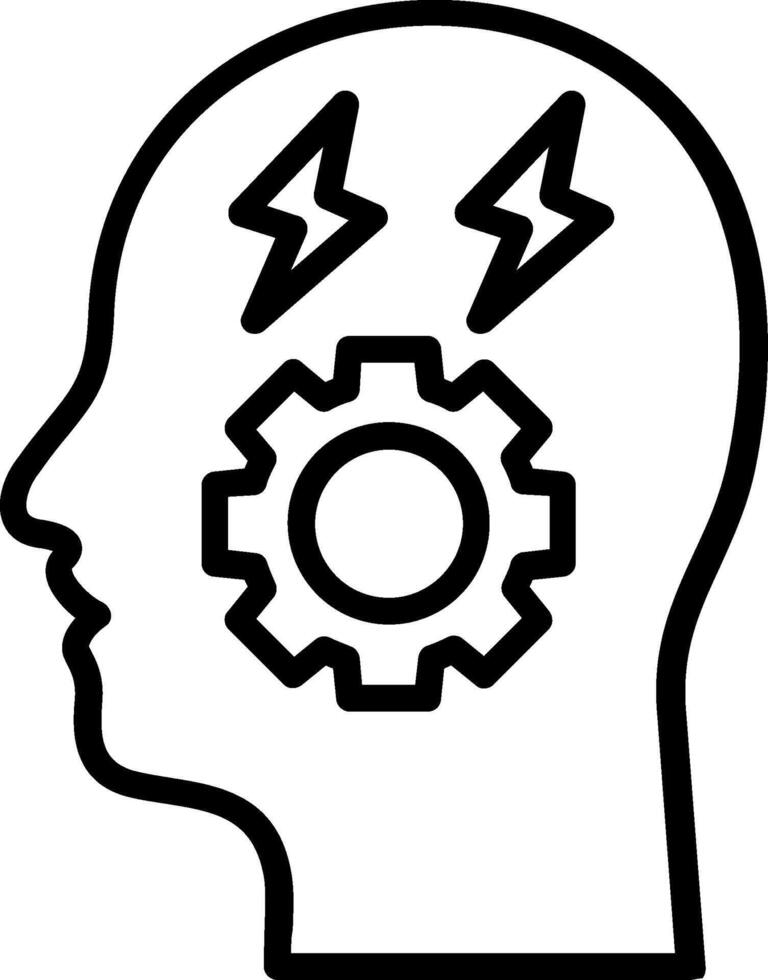 Stress Line Icon Design vector
