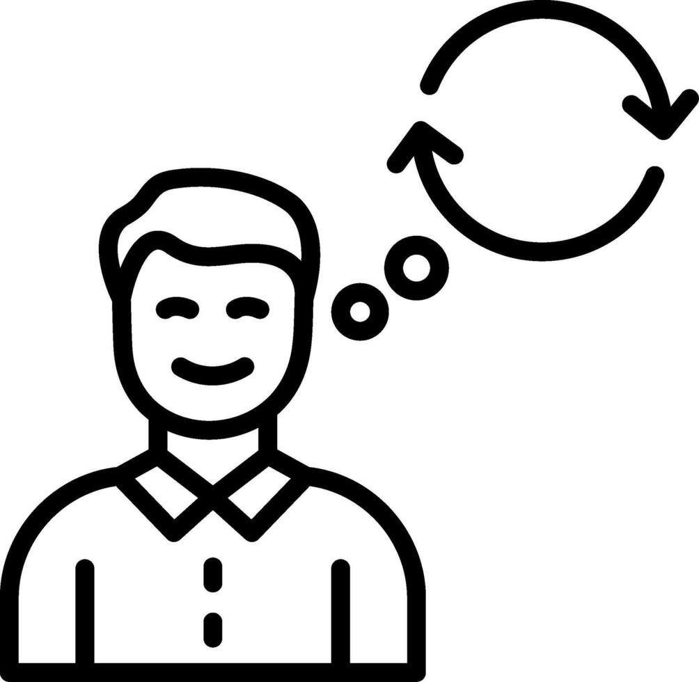 Planing Line Icon Design vector