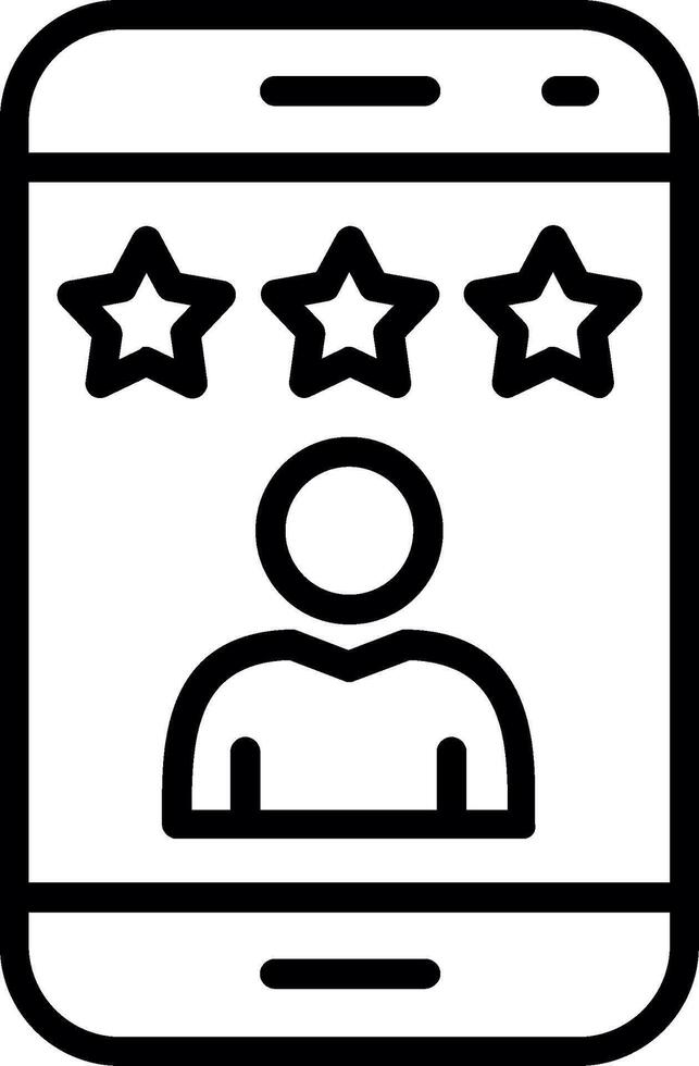 Smartphone Line Icon Design vector