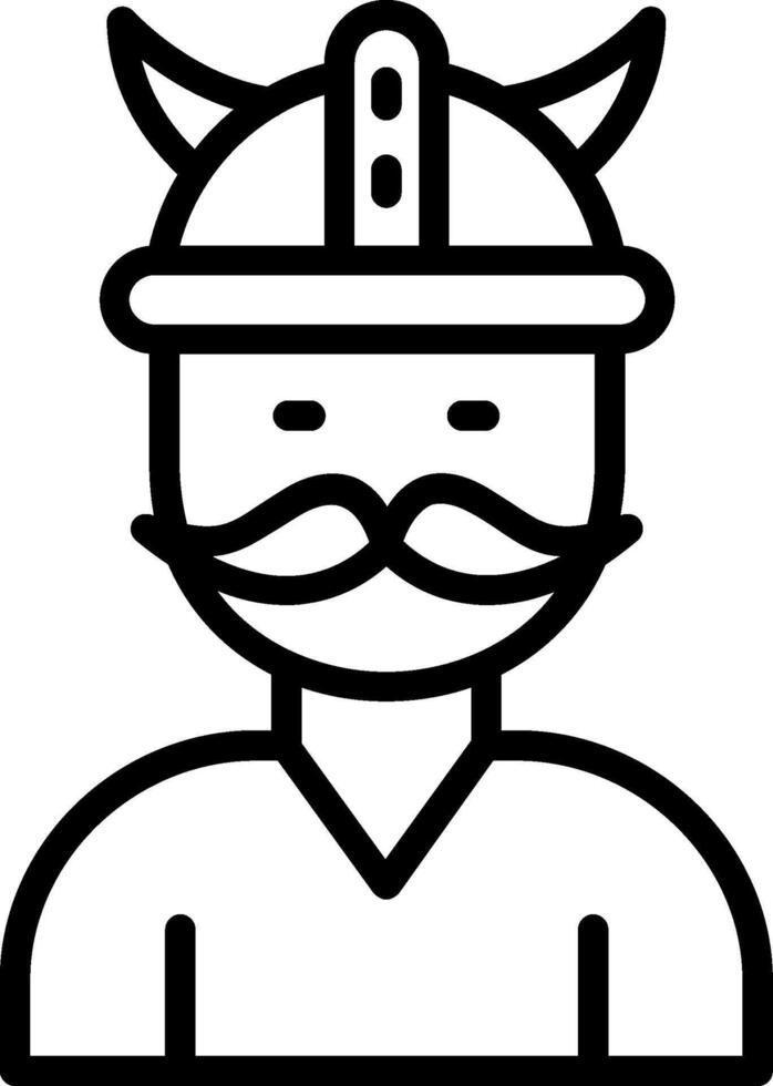 Viking Line Icon Design vector