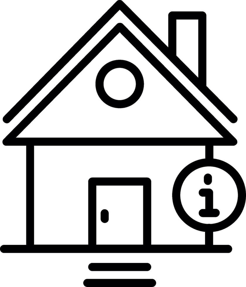 Information Point Line Icon Design vector