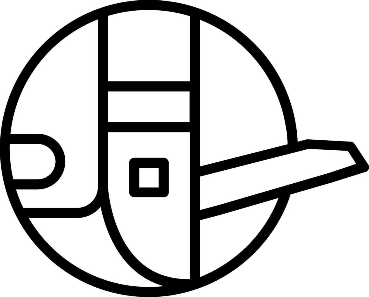 Sewing Shuttle Line Icon Design vector