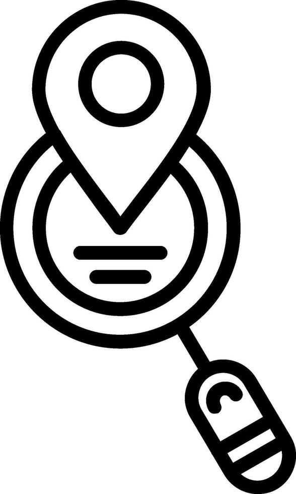 Searching Line Icon Design vector