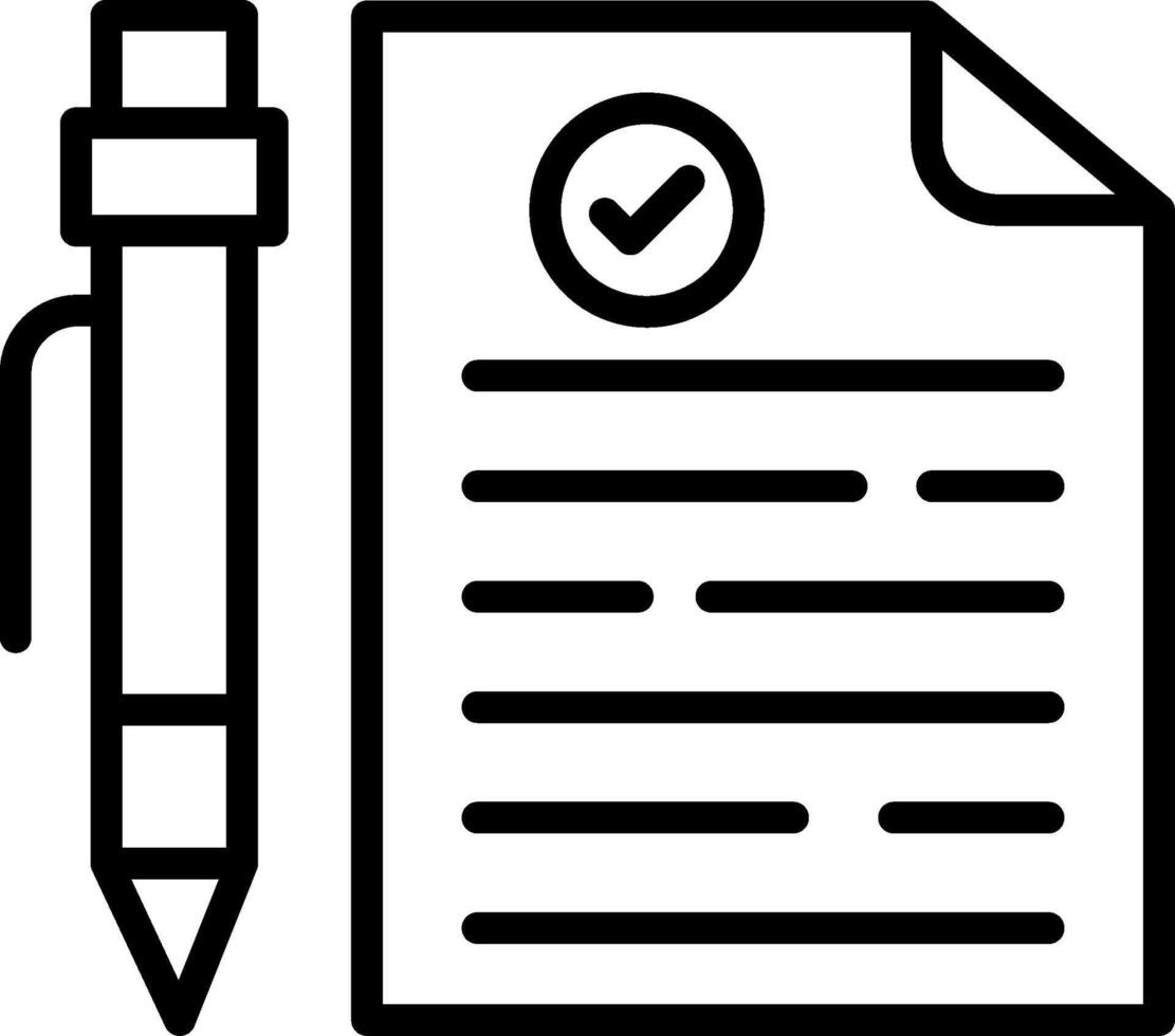 Terms Of Condition Line Icon Design vector