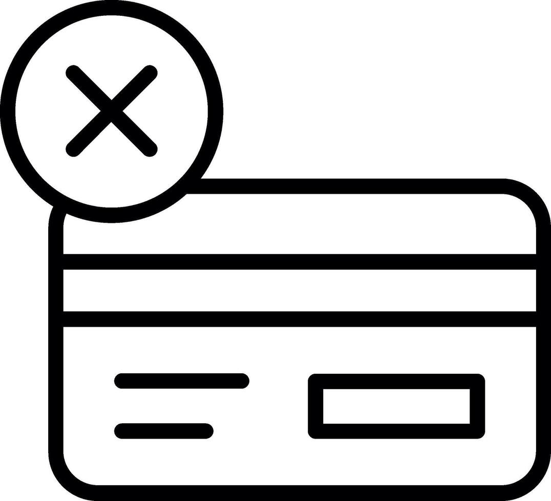 Unbanked Line Icon Design vector