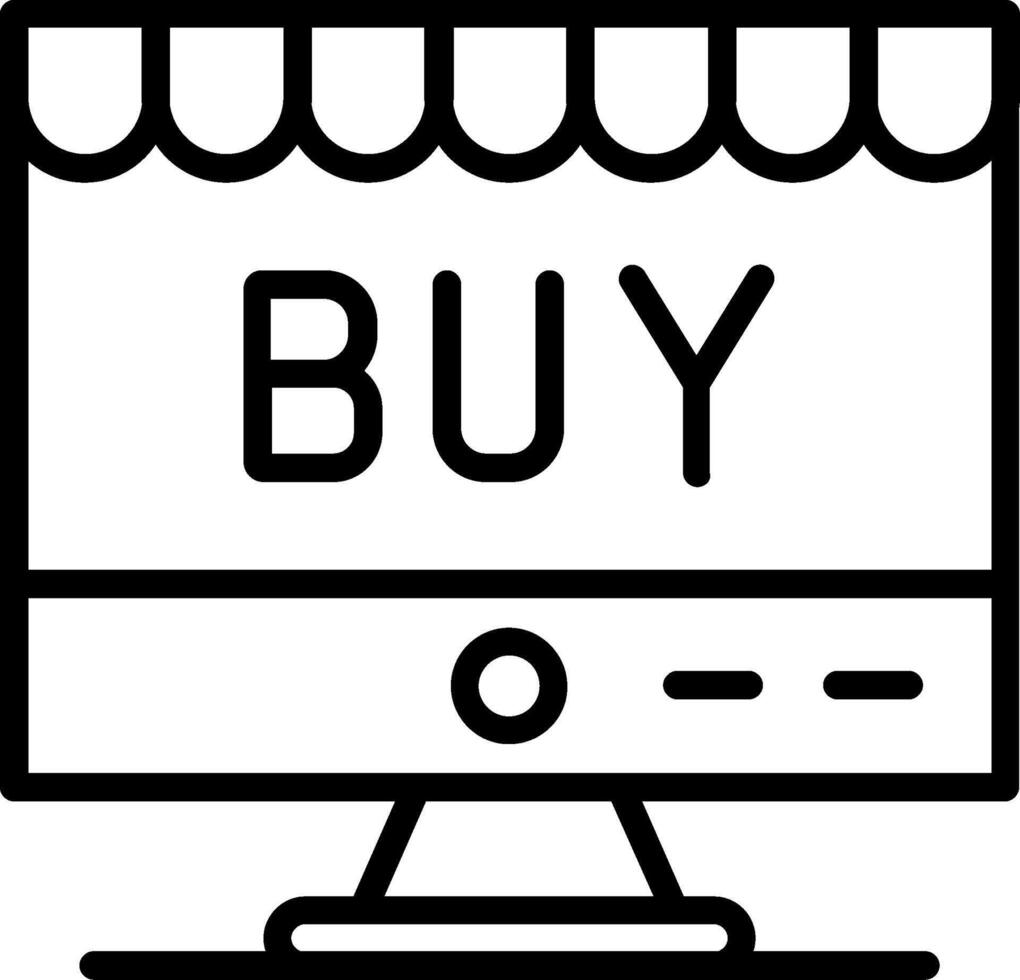 Buy Line Icon Design vector