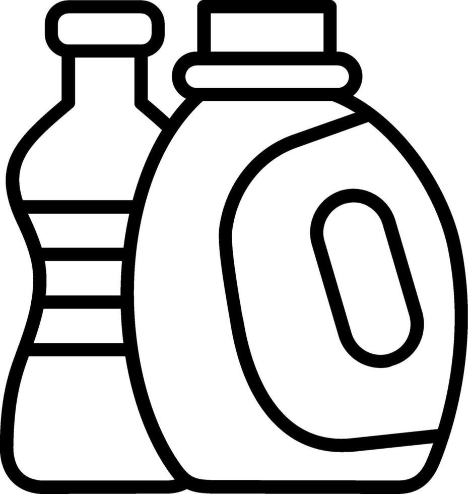 Bottles Line Icon Design vector