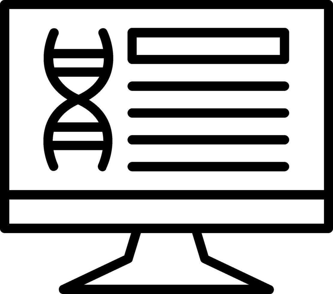 Desktop Line Icon Design vector