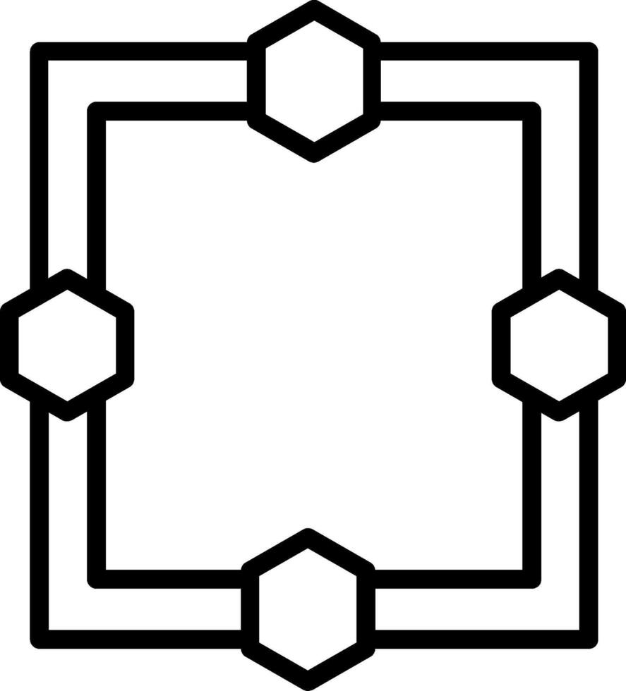 Frame Line Icon Design vector