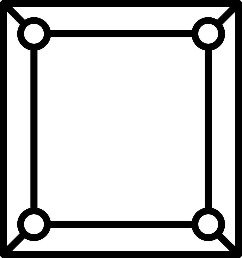 Frame Line Icon Design vector