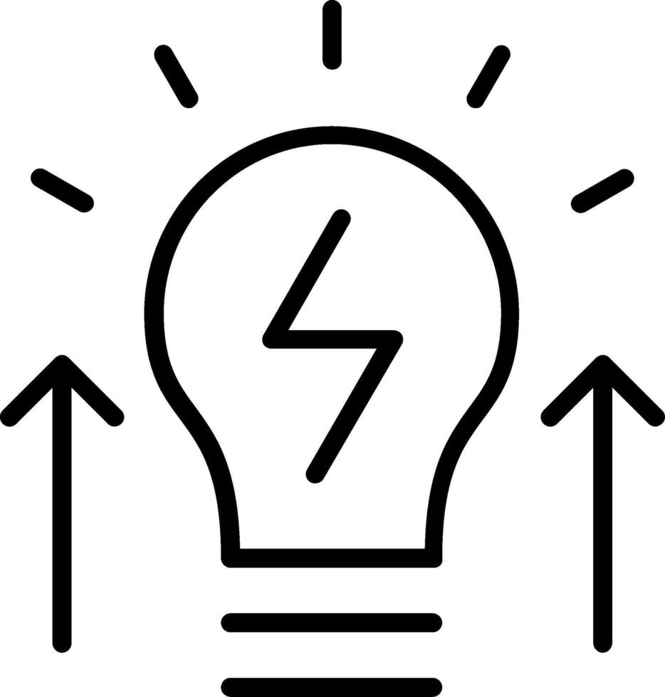 Energetic Line Icon Design vector