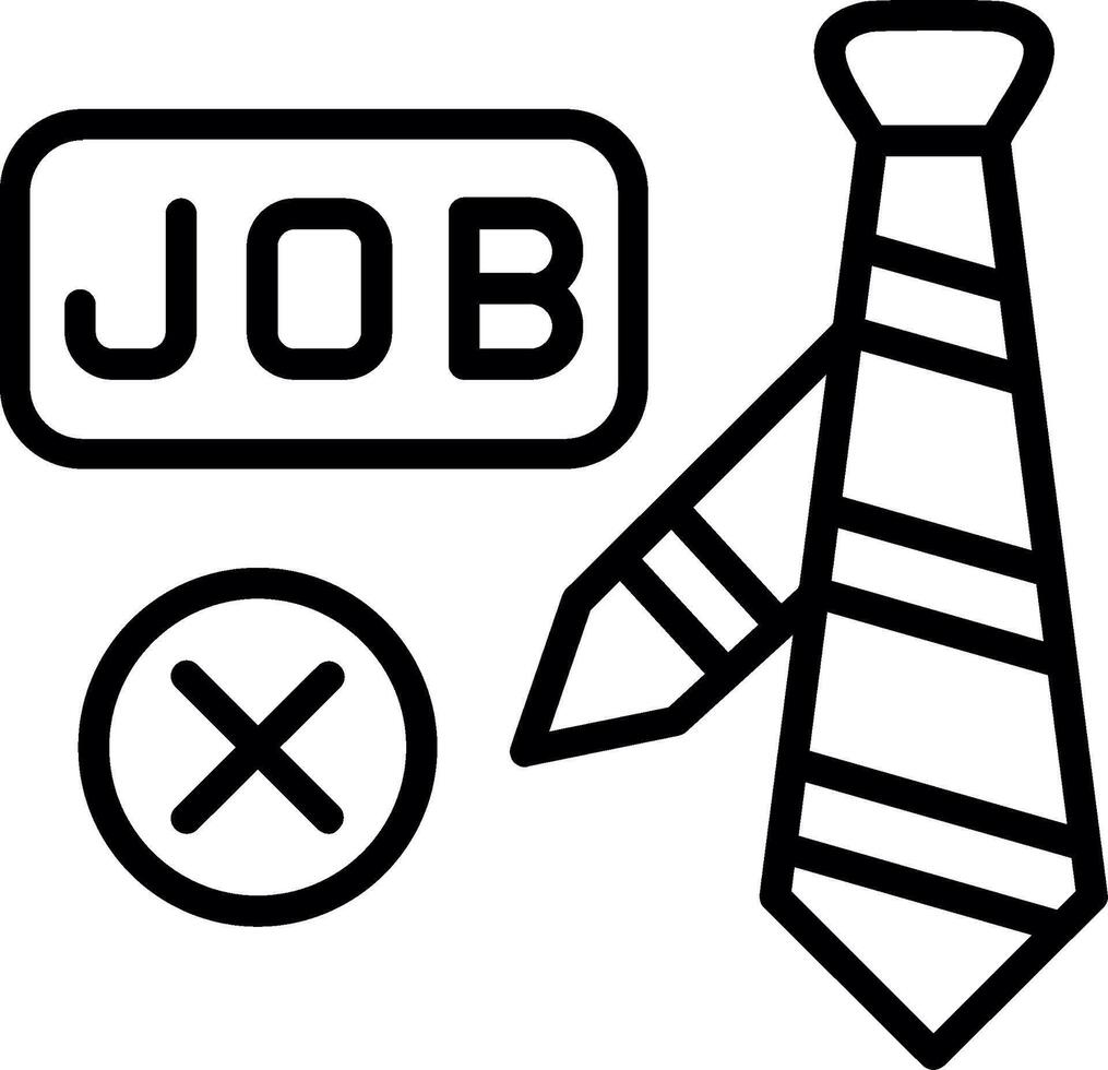 Job Line Icon Design vector