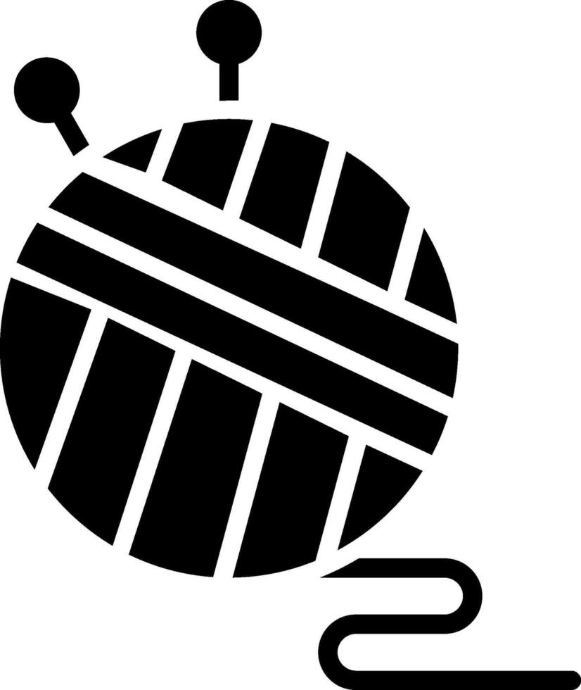 Wool Glyph Icon Design vector