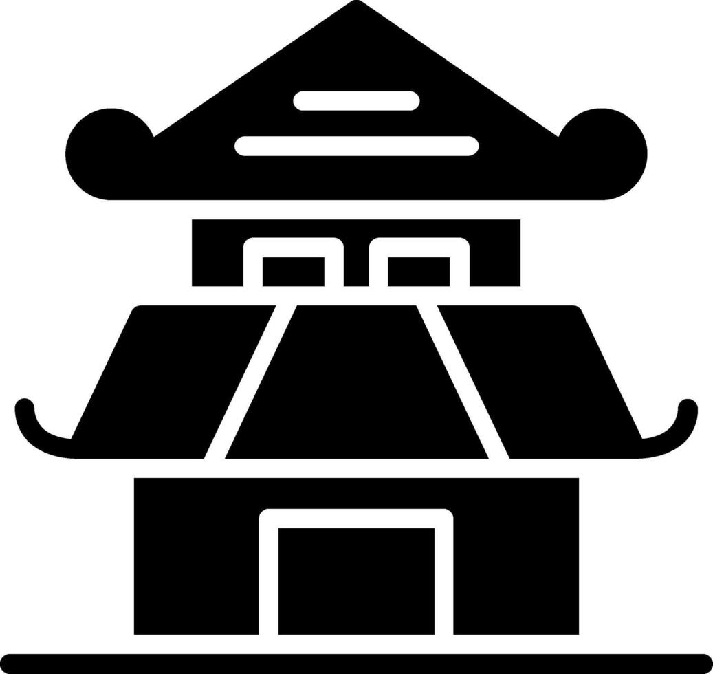 Building Glyph Icon Design vector