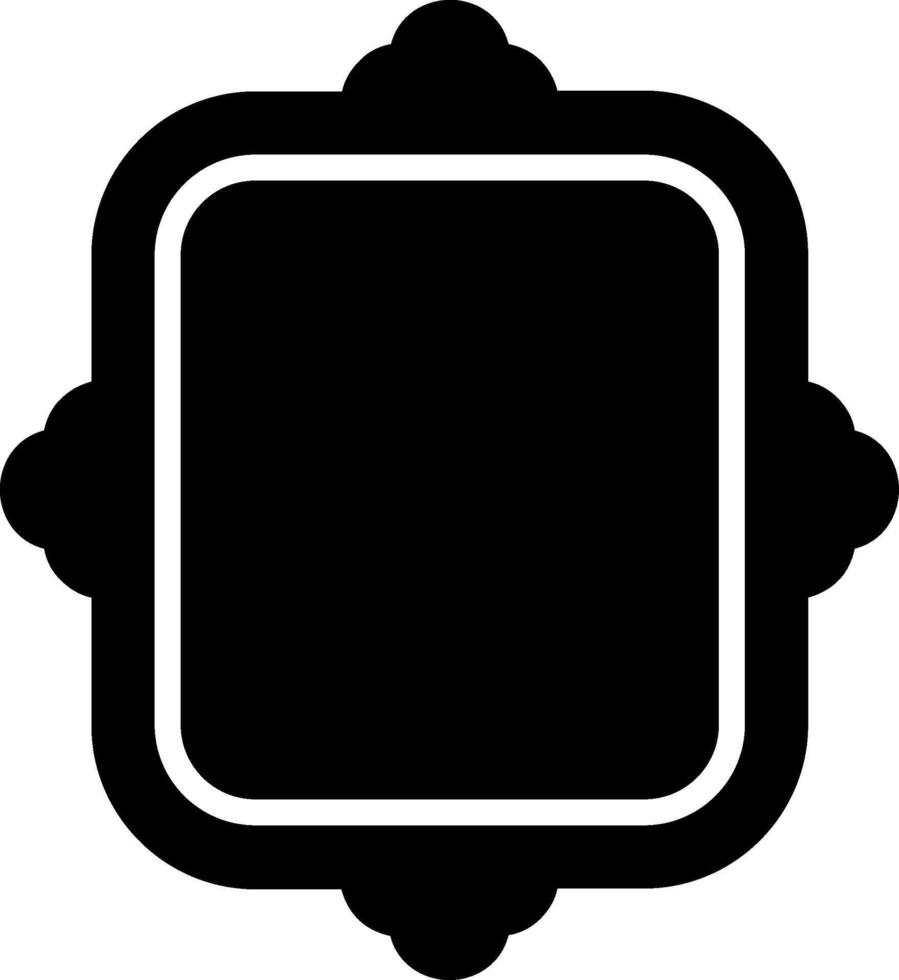 Frame Glyph Icon Design vector
