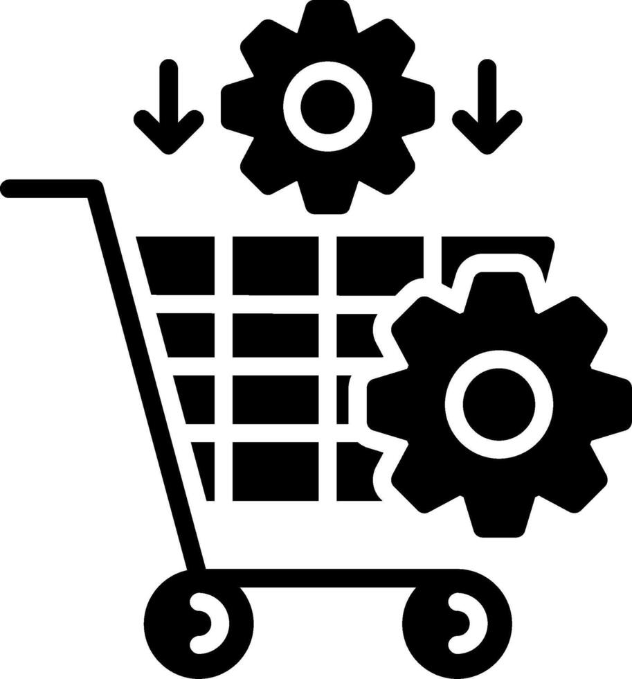 Procurement Glyph Icon Design vector