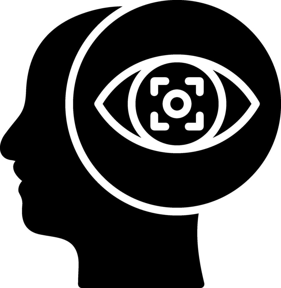 Visualization Glyph Icon Design vector
