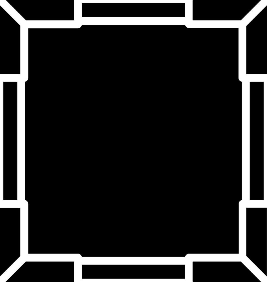 Frame Glyph Icon Design vector