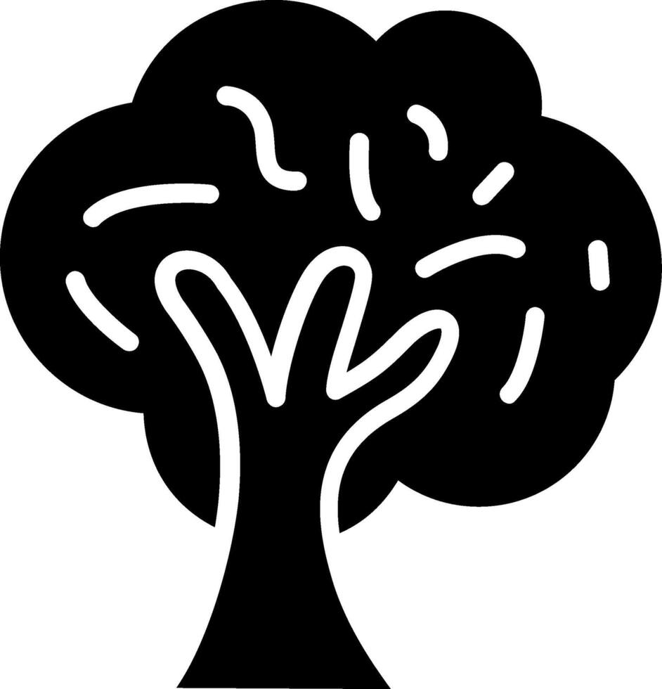 Tree Glyph Icon Design vector