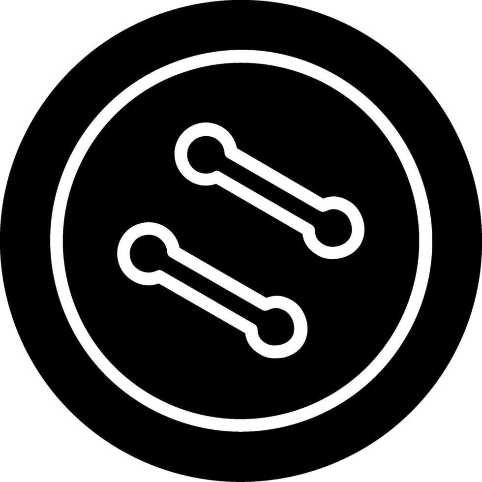 Button Glyph Icon Design vector