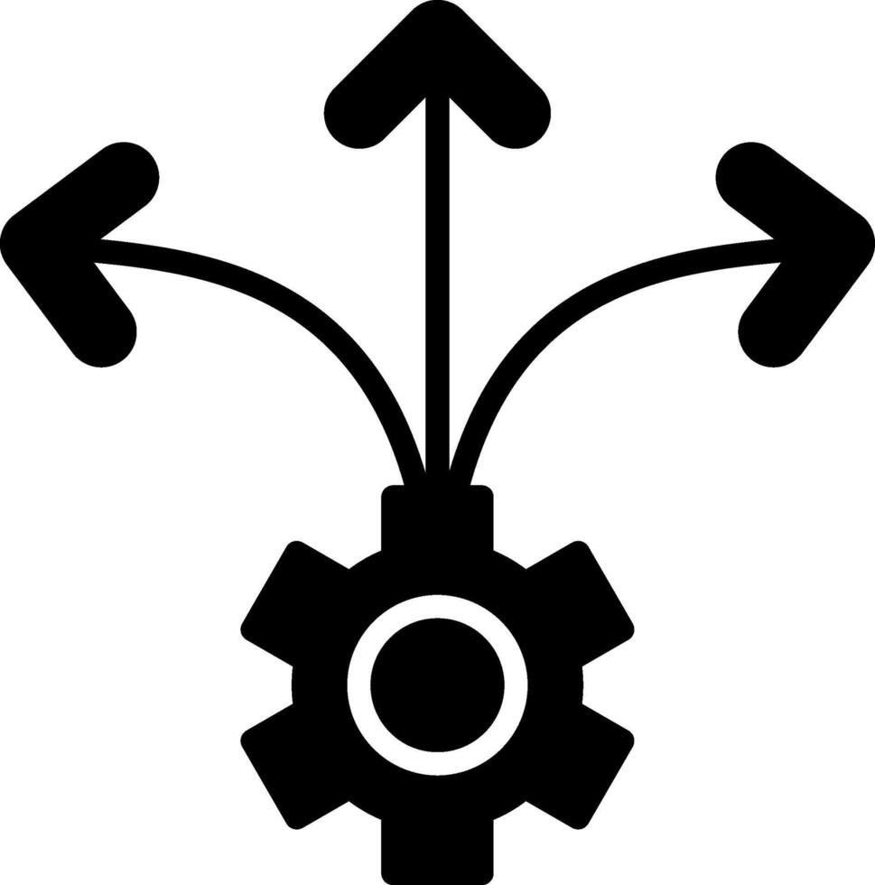 Flexibility Glyph Icon Design vector