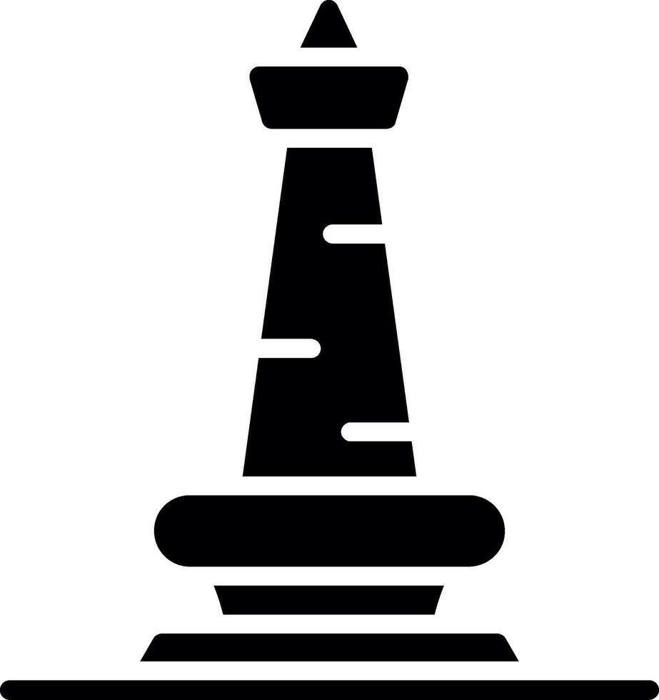 Monas Glyph Icon Design vector